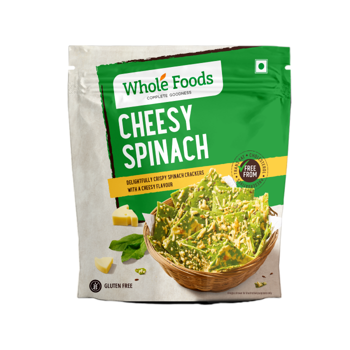 Gluten Free Cheesy Spinach Cracker 80G 