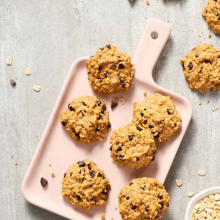 Oatmeal Chocolate Chip Cookies - Eggless