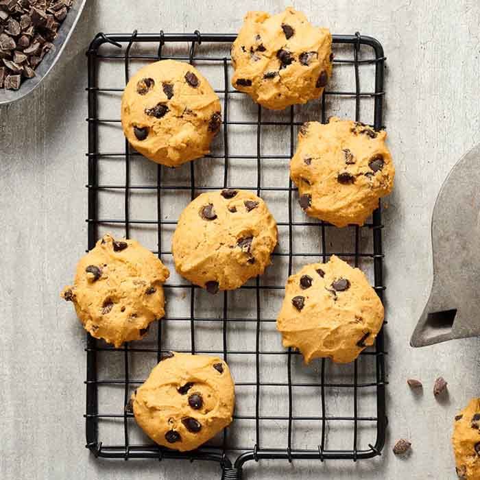 Gluten Free Chocolate Chip Cookies - Eggless